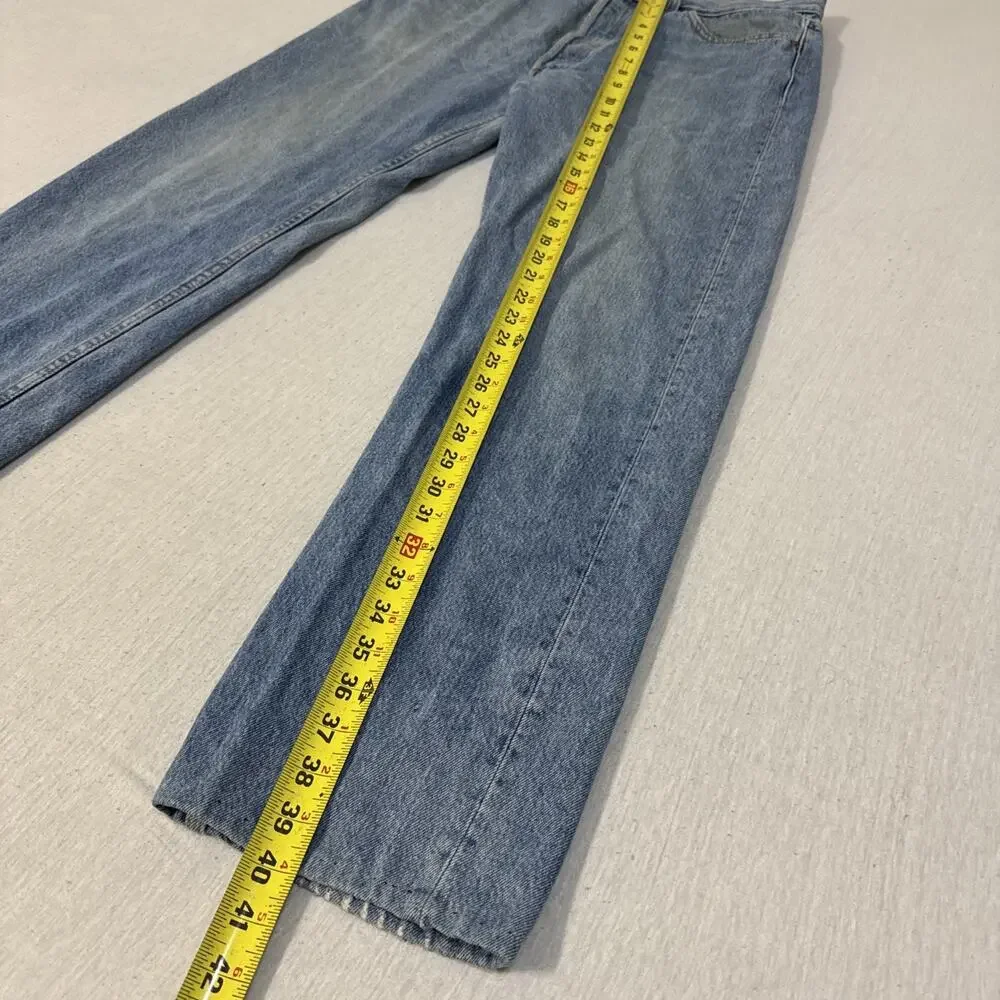 Vintage 1989 Levis 501 Jeans Men 36x32 Blue Button Fly Straight Fits 35x30